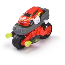 Dickie Toys - Transformator-Fahrzeug Drohnen-Bike - 12 cm, 2-in-1 Fahrzeug (Motorrad & Luftfahrzeug) für Kinder ab 3 Jahren, Kinder-Spielzeug mit vielen Features, 203792001, Mehrfarbig