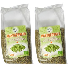 Biogustí Bio Mungobohnen, 500 g (Packung mit 2)