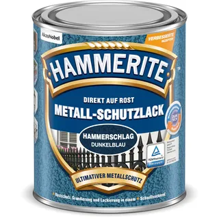 Hammerite Metall-Schutzlack Dunkelblau Hammerschlag 0,25 l