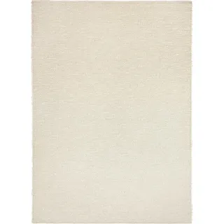 Linea Natura Handwebteppich , Perlmutt , Textil , rechteckig , 130x190 cm , Textiles Vertrauen - Oeko-Tex® , für Fußbodenheizung geeignet, beidseitig verwendbar, in verschiedenen Größen erhältlich , Teppiche und Böden, Teppiche, Schafwollteppiche