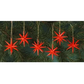 Christbaumschmuck ALBIN PREISSLER "aus Holz, Handwerkskunst aus dem Erzgebirge", rot, Ø:7cm, Holzwerkstoff, Weihnachtsbaumschmuck, Christbaumschmuck, Weihnachtsdeko