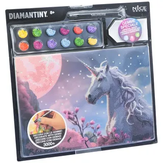 DIAMANTINY - Einhorn Rosa Fantasy-Malen nach Zahlen, mehrfarbig, A4, 96413