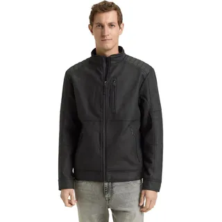 TOM TAILOR Herren Bikerjacke aus Kunstleder