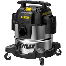 DeWALT 20L Rostfreier Stahl Nass- und Trockensauger, Industriestaubsauger,1050 W, DXV20S, Silber