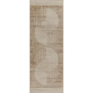 Livabliss Kurzflorteppich 80/220 cm Braun , Textil , Grafikmuster , Rechteckig , 80x220 cm , Oeko-Tex® Standard 100 , in verschiedenen Größen erhältlich , Teppiche und Böden, Teppiche
