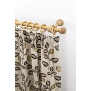 GARESA Vorhangstange Sandri Vollrund, Endknop Sandra 1-läufig Ø 0 mm 350 cm Braun