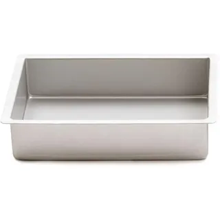 Decora 0062602 Profi-BACKFORM RECHTECKIG AUS ELOXIERTEM Aluminium cm 25X38X7, grau