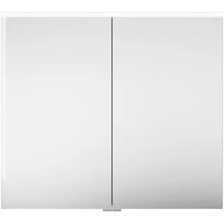 burgbad Eqio Spiegelschrank mit LED-Aufsatzleuchte, 2-türig, 900x800x170mm, SPGS090F6582, Korpus: Weiß Matt