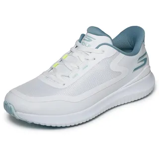 Skechers Herren Slip-Ins: Go Golf Flight Spikeless Lace Up Mesh for Men Turnschuhe, White/Light Blue, 40 EU