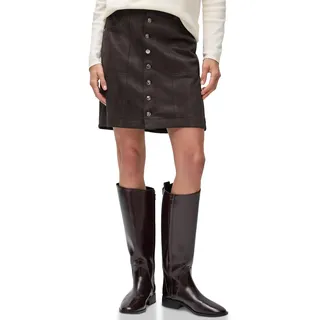 Street One Veloursrock mit Knöpfen deep Roast Brown 40