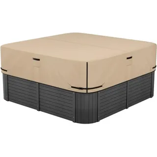 Whirlpool Abdeckung Wasserdicht Braun 2160x2160x508mm - Staubabdeckung für Whirlpool