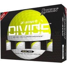 Bild Z-Star Divide Visual Performance 23 Golfbälle, Dutzend (Gelb/Weiß)