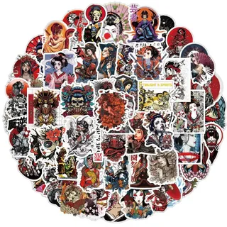 Packung mit Aufklebern - Geisha