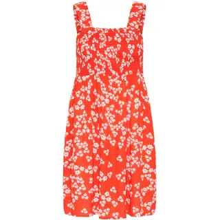 KAFFE Midikleid "Kleid KAthora", rot, chalk, rot petit fleur
