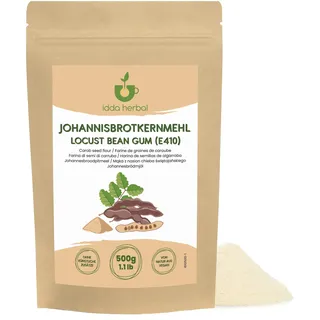 IDDA Herbal Johannisbrotkernmehl E410 500g, natürliches Verdickungsmittel