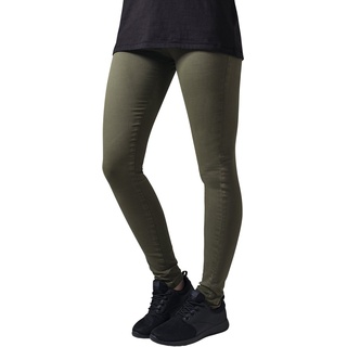 Urban Classics Damen Hose Ladies Skinny Pants, Grün (olive 176), Gr. W28/L31 (Herstellergröße: M)