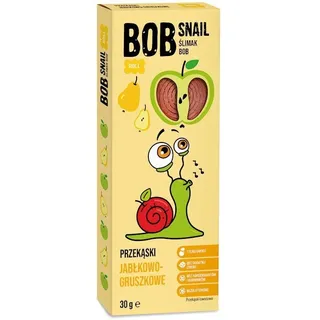 APFEL-BIRNEN-ROLLEN-SNACK OHNE ZUCKERZUSATZ, GLUTENFREI 30 g - BOB SNAIL
