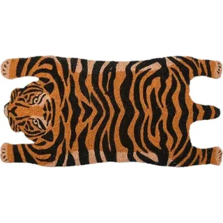 Esschert Design | Fußmatte - Tiger - 75x45 cm - Kokosfaser - dekorativ, rutschfest, langlebig - Braun
