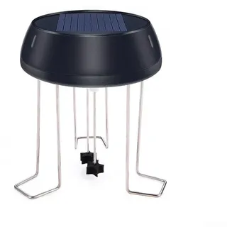 Solar-Wasser-Rührwerk für Vogeltränke und Teich, 5 V, 0,5 W, Brunnenpumpe mit U/L-Halterungen, wetterbeständiger Outdoor-Wasserwackler, um Stagnation zu verhindern und Vögel anzulocken, Schwarz