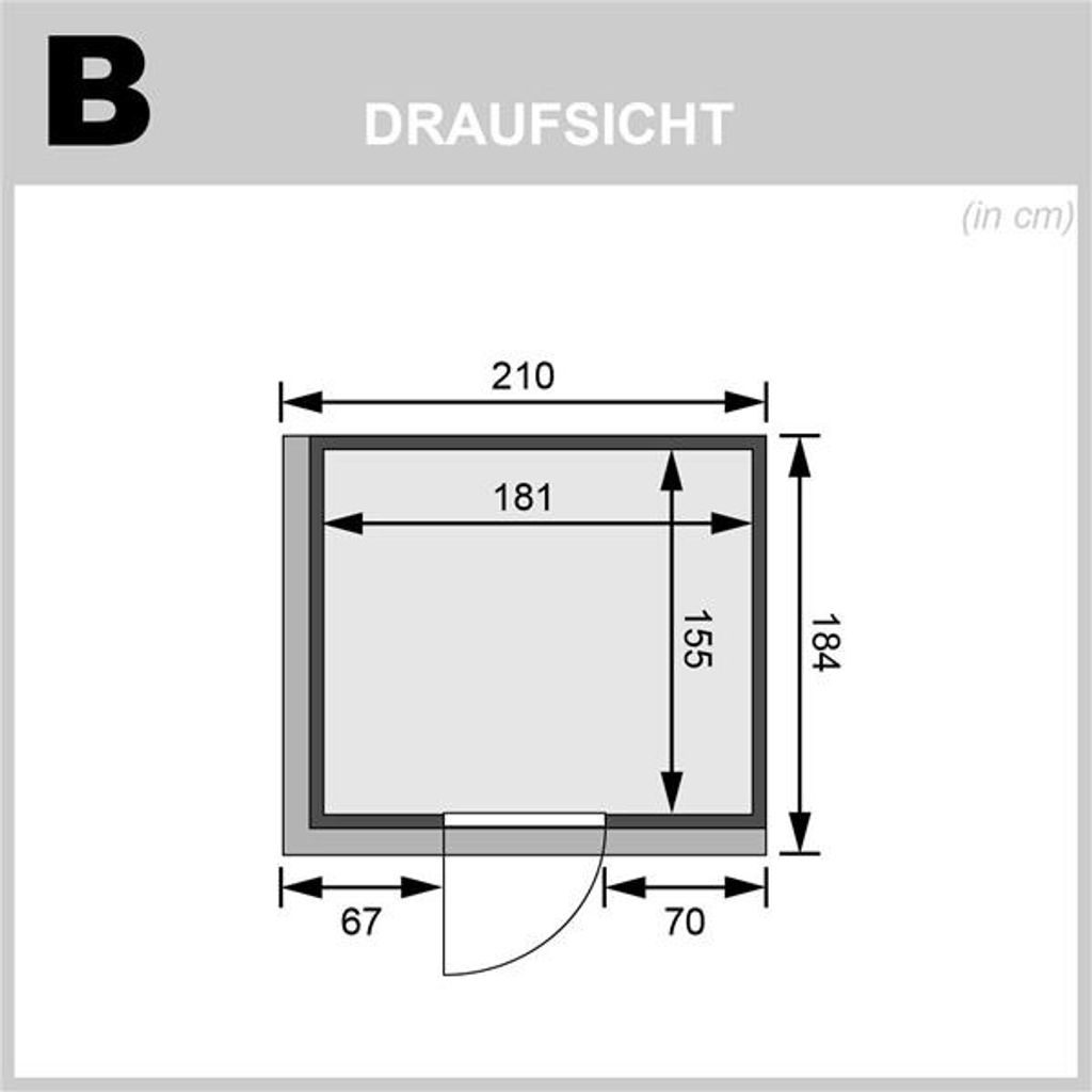 Bild von Sauna Sodin Fronteinstieg, ohne Ofen & Zubehör