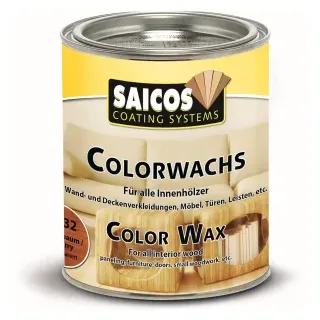SAICOS Colorwachs, Holzwachs, kirschbaum, Hochwertige Farbe auf Naturöl-Basis für Holz im Innenbereich, 375 ml - Dose