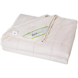 franknatur 4 Jahreszeiten Lyocell Bettdecke 155x220 mit Bio Baumwolle | Tencel Vierjahreszeitendecke, Bezug Bio-Baumwolle, atmungsaktive, temperaturausgleichend, waschbar, Oeko-TEX