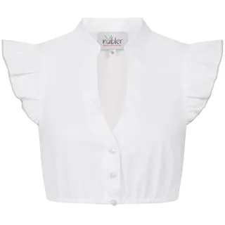 Nübler Dirndlbluse »Dirndlbluse kurzarm Carla«, weiß