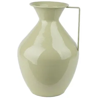 Mondex Vase Roger Salbeigrün 15,7/25/37cm Metall , Grün , 37 cm , Dekoration, Vasen, Metallvasen