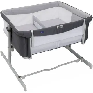 Chicco Next2Me Twins, Beistellbett für Zwillinge, magnet grau