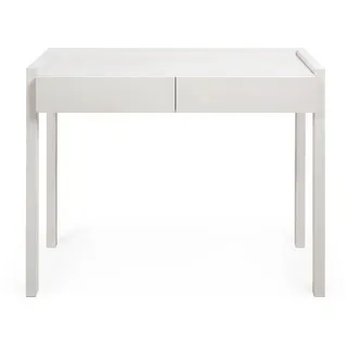 Woodek Konsolentisch Adele, weiß matt lackiert, 37/100/77 cm , Weiß , Holz , Echtholz,Eiche , 100x77x37 cm , FSC 100% , Wohnzimmer, Wohnzimmertische, Konsolentische