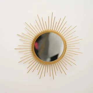 kktapos Sunburst Wandspiegel 30 x 30 cm Gold