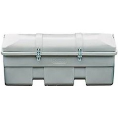 Fahrzeugbox CEMO, Polyethylen, 750 l, L 1840 x B 740 x H 940 mm, nestbar, grau/orange