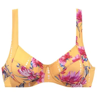 SUNSEEKER Bügel-Bikini-Top Damen gelb-bedruckt Gr.36 Cup B