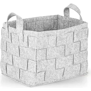 N8WERK Aufbewahrungskorb 35 x 25 x 25 cm 1-tlg. hellgrau