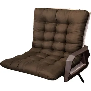 Sitzkissen, Liegestuhlkissen, Chaiselongue-Kissen, dicke Stuhlauflage mit Rückenlehne für langes Sitzen