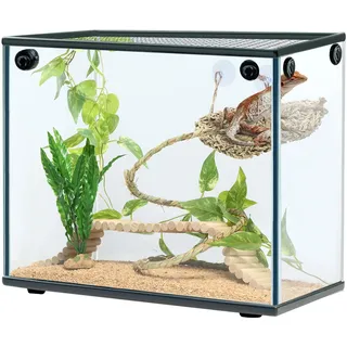 Navaris Bartagamen Zubehör - Reptilien Zubehör - Zubehör fürs Terrarium - 5er Set - Bartagamen Hängematte - Terrarium Zubehör - Bartagamen Spielzeug