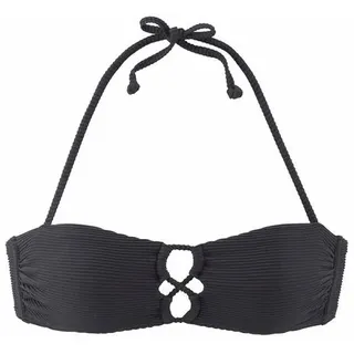 SUNSEEKER Bandeau-Bikini-Top »Fancy«, mit modischer Zierschnürung Sunseeker schwarz Gr.34 Cup A/B