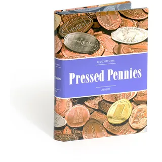 Leuchtturm 342625 Album Pressed Pennies Sammelalbum für Elongated Coins, Quetschies, Presslinge und Souvenir Münzen
