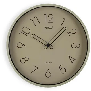 Versa Wanduhr, gelb, Kunststoff, Quarz, 4 x 30 x 30 cm