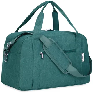 Narwey Ryanair Handgepäck 40x30x20, Klein Sporttasche Faltbare Reisetasche Handgepäck Tasche Flugzeug für Damen, Travel Bag Weekender Herren 20L (Blau Grün)