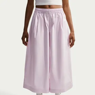 Nike Sportswear 3/4-Hose "Nike Womens Poplin Culottes" 3/4-Hose, aus Baumwolle, Nylon und Elasthan, bleached lila, weiß