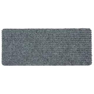 Astra Schmale rutschfeste Fußmatte innen - Silber 25 x 60 cm (Rechteckig) | Langlebige Schmutzfangmatte strapazierfähig Türmatte wasserabweisend Fußabtreter antistatisch Schuhparkplatz schmutzabweisend