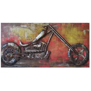 Kunstloft Metallbild Rot 120/60 cm , Metall , 7.5x60 cm , Bilder & Rahmen, Bilder, Holz & Metallbilder