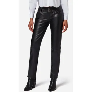 Damen Lederhose Lederjeans Ricano SKINNY – Schwarz / L - Schwarz
