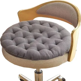 SDNAM Stuhlkissen Rund 40x6cm 45x6cm 55x8cm 65x10cm 75x10cm Weiches Stuhlauflage Indoor Ourdoor Sitzkissen Bodenkissen Dekokissen für Esszimmer Küche Garten Büro(H6,Diameter 65x10cm (19.7xin))