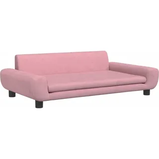 Kindersofa Rosa 100x54x33 cm Samt - Rosa