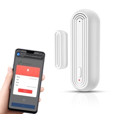 eMylo Kabelloser Türalarm, Tuya Intelligent WiFi Alarm mit Benachrichtigungs-App-Steuerung, Home Sicherheitssensor, 90 hohe Db Fenster-Alarm, kompatibel mit Alexa/Google Home, Batterien Enthalten