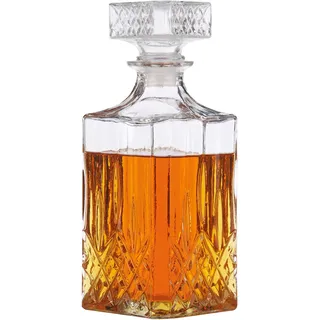 Alpina Whisky Karaffe Dekanter Whiskey Glaskaraffe Cognac Wein Likör Whiskeykaraffe Weinkaraffe