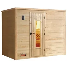 Bild von Premium Massivholzsauna Bergen 3 Sparset 7,5 kW OS