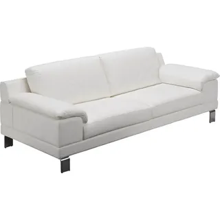 Egoitaliano 2,5-Sitzer »Shakira, Design und Sitzkomfort auf hohem Niveau, tolle Details« bequeme Armlehne und Rückenlehne, weiß,